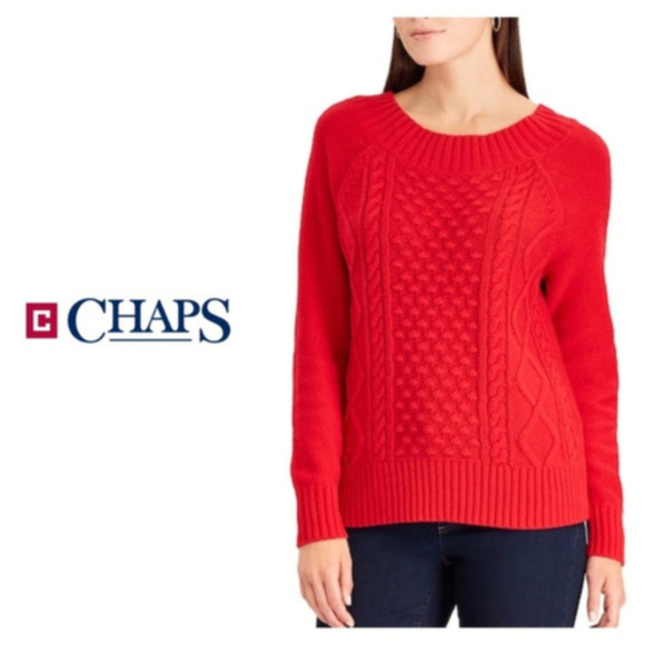 chaps sweaters womens